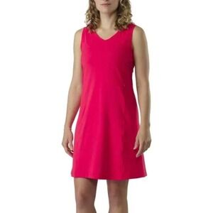 ARC'TERYX Soltera Sleeveless V-Neck Pocket Stretch Vibrant Pink Dress M